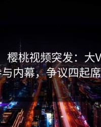 【爆料】樱桃视频突发：大V在昨晚被曝曾参与内幕，争议四起席卷全网