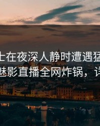 业内人士在夜深人静时遭遇猛料 轰动一时，魅影直播全网炸锅，详情揭秘